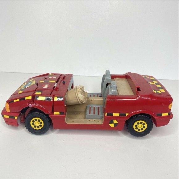 Tyco Toys Vintage Tyco Crash Test Dummies Crash Center And Red Car